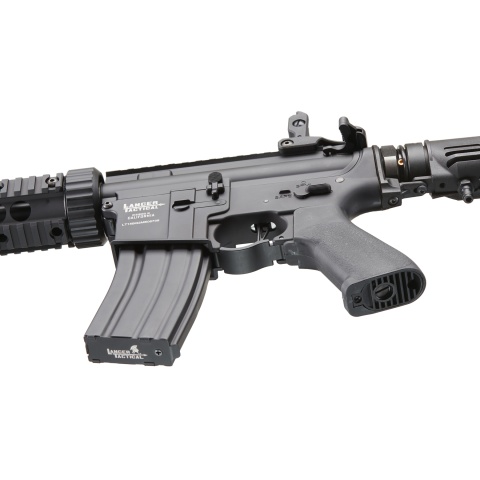 Lancer Tactical Full Metal Legion HPA SD Carbine Airsoft Rifle w/ External Tank (Color: Black)  