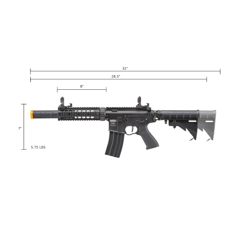 Lancer Tactical Full Metal Legion HPA SD Carbine Airsoft Rifle w/ External Tank (Color: Black)  