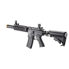 Lancer Tactical Full Metal Legion HPA SD Carbine Airsoft Rifle w/ Stock Mounted Tank (Color: Black) 