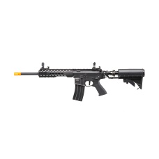 Lancer Tactical Full Metal Legion HPA KeyMod M4 Carbine Airsoft Rifle w/ Stock Mounted Tank (Color: Black) - 
