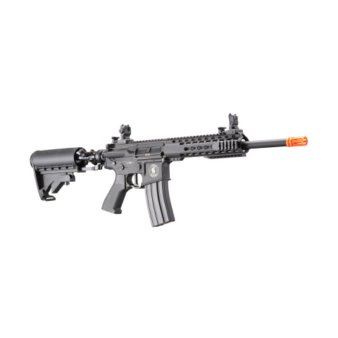 Lancer Tactical Full Metal Legion HPA KeyMod M4 Carbine Airsoft Rifle w/ Stock Mounted Tank (Color: Black) - 