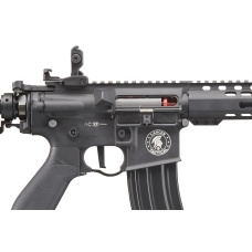 Lancer Tactical Full Metal Legion HPA KeyMod M4 Carbine Airsoft Rifle w/ Stock Mounted Tank (Color: Black) - 