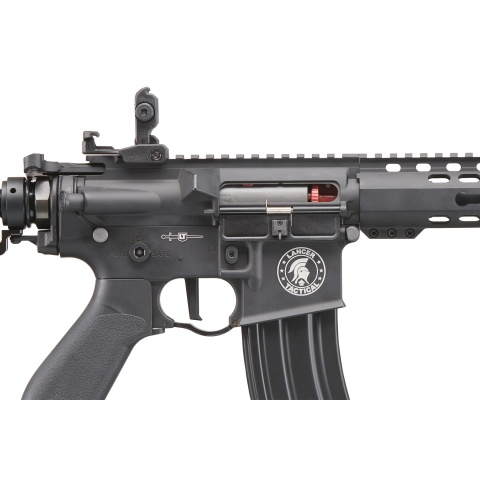 Lancer Tactical Full Metal Legion HPA KeyMod M4 Carbine Airsoft Rifle w/ Stock Mounted Tank (Color: Black) - 
