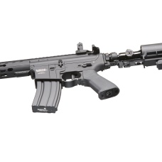 Lancer Tactical Full Metal Legion HPA KeyMod M4 Carbine Airsoft Rifle w/ Stock Mounted Tank (Color: Black) - 