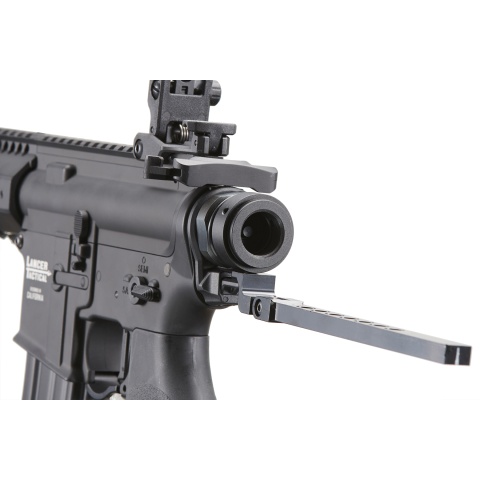 Lancer Tactical Full Metal Legion HPA KeyMod M4 Carbine Airsoft Rifle w/ Stock Mounted Tank (Color: Black) - 