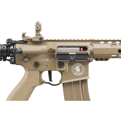Lancer Tactical Full Metal Legion HPA KeyMod M4 Carbine Airsoft Rifle w/ External Tank (Color: Tan)
