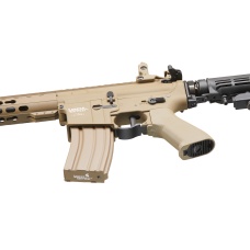 Lancer Tactical Full Metal Legion HPA KeyMod M4 Carbine Airsoft Rifle w/ External Tank (Color: Tan)