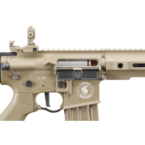 Lancer Tactical Full Metal Legion HPA M4 SPR Interceptor Airsoft Rifle w/ External Tank (Color: Tan)