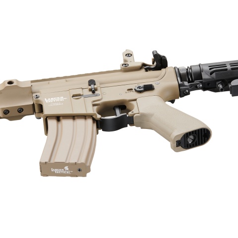 Lancer Tactical Full Metal Legion HPA M4 SPR Interceptor Airsoft Rifle w/ External Tank (Color: Tan)