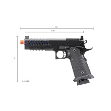 Lancer Tactical Knightshade Hi-Capa Gas Blowback Airsoft Pistol w/ Red Dot Mount (Color: Blue)
