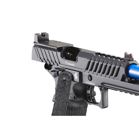Lancer Tactical Knightshade Hi-Capa Gas Blowback Airsoft Pistol w/ Red Dot Mount (Color: Blue)