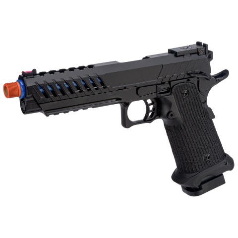Lancer Tactical Knightshade Hi-Capa Gas Blowback Airsoft Pistol (Color: Black & Blue)