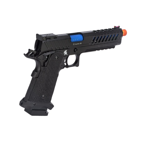 Lancer Tactical Knightshade Hi-Capa Gas Blowback Airsoft Pistol (Color: Black & Blue)