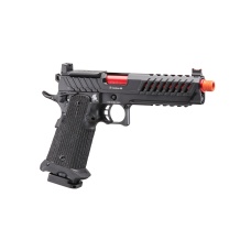 Lancer Tactical Knightshade Hi-Capa Gas Blowback Airsoft Pistol w/ Red Dot Mount (Color: Red)