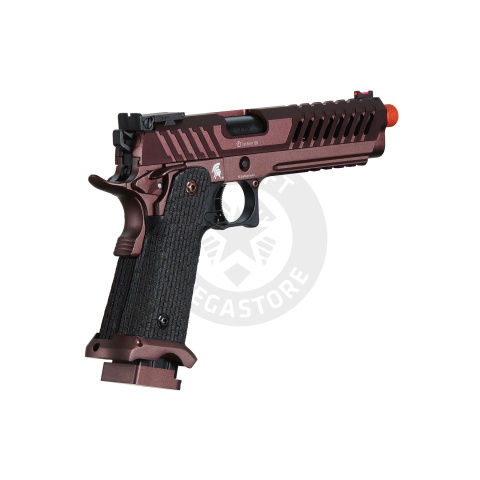 Lancer Tactical Knightshade Hi-Capa Gas Blowback Airsoft Pistol (Color: Black & Bronze)