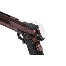 Lancer Tactical Knightshade Hi-Capa Gas Blowback Airsoft Pistol (Color: Black & Bronze)