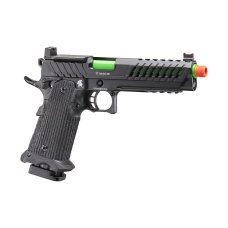 Lancer Tactical Knightshade Hi-Capa Gas Blowback Airsoft Pistol w/ Red Dot Mount (Color: Green)