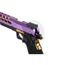 Lancer Tactical Stryk Hi-Capa 5.1 Gas Blowback Airsoft Pistol (Color: Black, Purple & Gold)