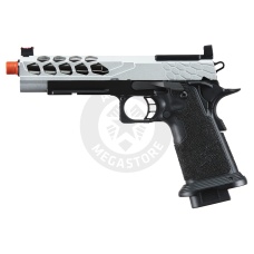 Lancer Tactical Stryk Hi-Capa 5.1 Gas Blowback Airsoft Pistol w/ Red Dot Mount (Color: Black & Silver)