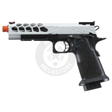 Lancer Tactical Stryk Hi-Capa 5.1 Gas Blowback Airsoft Pistol (Color: Black & Silver)