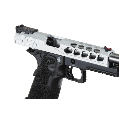 Lancer Tactical Stryk Hi-Capa 5.1 Gas Blowback Airsoft Pistol (Color: Black & Silver)