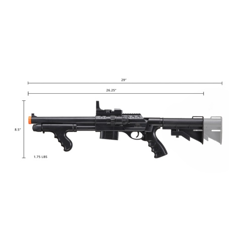 UK Arms M0681C Pump Action Shotgun w/ Scope and Light (Color: Black)
