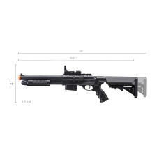 UK Arms M0581D Pump Action Shotgun w/ Scope and Light (Color: Black)