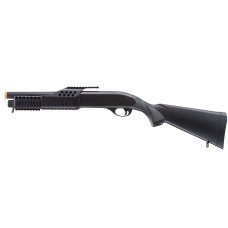 AGM Short Barrel Shell-Fed Pump Action Spring Shotgun (Color: Black)