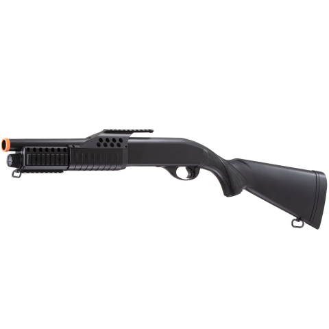 AGM Short Barrel Shell-Fed Pump Action Spring Shotgun (Color: Black)