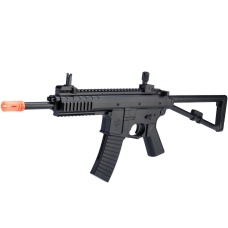 Double Eagle Airsoft M307F PDW Polymer Spring Powered Rifle - BLACK