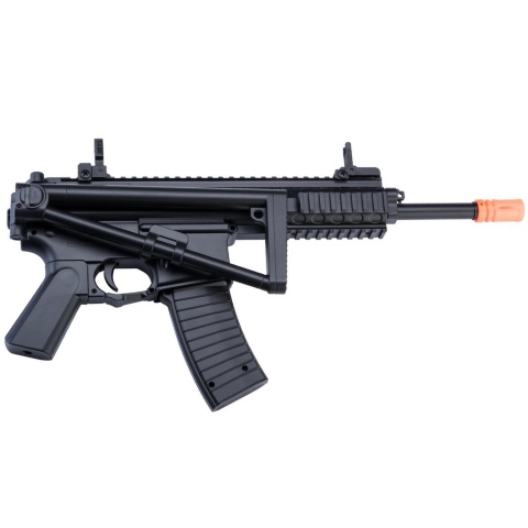 Double Eagle Airsoft M307F PDW Polymer Spring Powered Rifle - BLACK