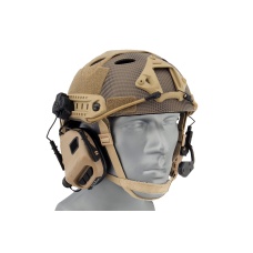 Earmor M32H MOD3 Tactical Communication Hearing Protector for Fast Helmet (Color: Tan)