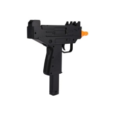 Double Eagle Airsoft M33 Mini Uzi Single Shot Spring Pistol - BLACK