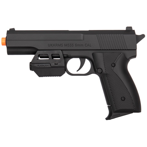 UK Arms M555AF Spring Airsoft Pistol w/ Laser and Flashlight