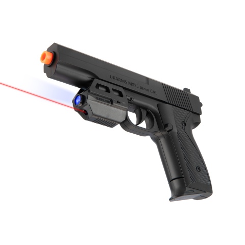 UK Arms M555AF Spring Airsoft Pistol w/ Laser and Flashlight