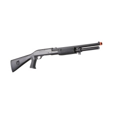 Double Eagle 380 FPS M3 Multi-Shot Triple Burst Airsoft Pump-Action Shotgun