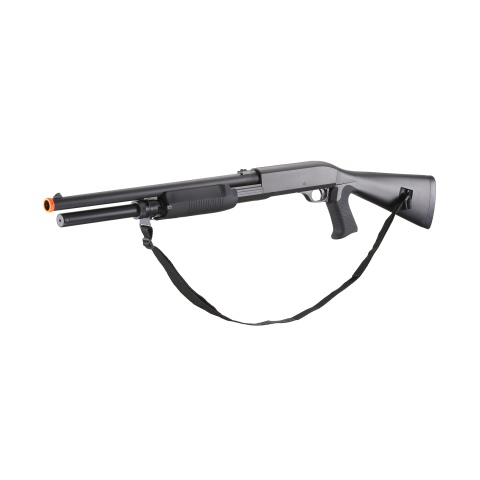 Double Eagle 380 FPS M3 Multi-Shot Triple Burst Airsoft Pump-Action Shotgun