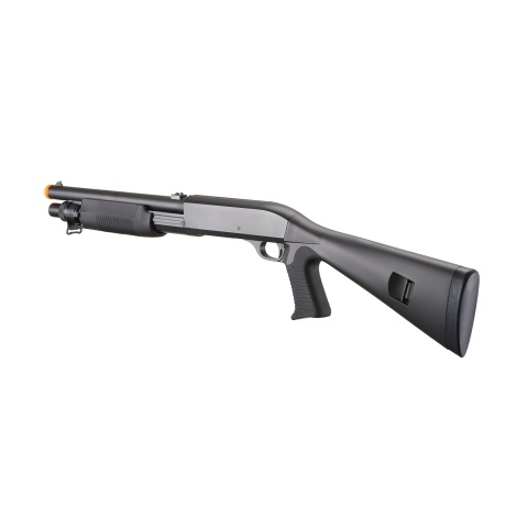 Double Eagle M56A Tri-Shot Airsoft Spring Shotgun w/ Full Stock (Color: Black)