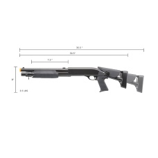 DE M3 Multi-Shot Triple Burst Airsoft CQB Shotgun - Retractable Stock