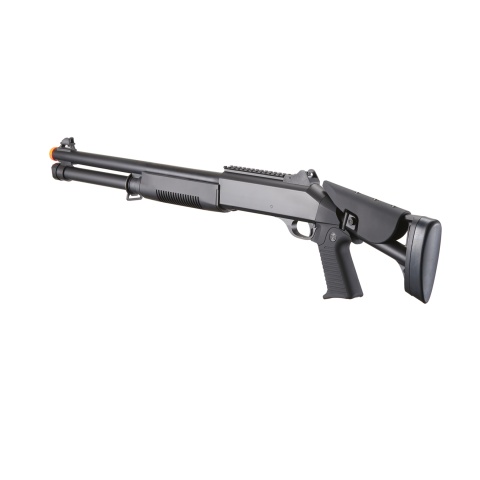 DE M3 Pump Action Multi Shot Airsoft Shotgun w/ Retractable Stock