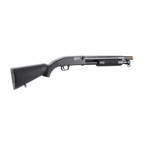 Double Eagle M58A Full Metal Pump Action Airsoft Spring Shotgun w/ Full Stock (Color: Black)