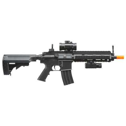 Double Eagle M804A2 LPEG Airsoft Gun w/ Red Dot Sight - BLACK