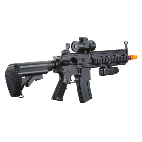 Double Eagle M804A2 LPEG Airsoft Gun w/ Red Dot Sight - BLACK