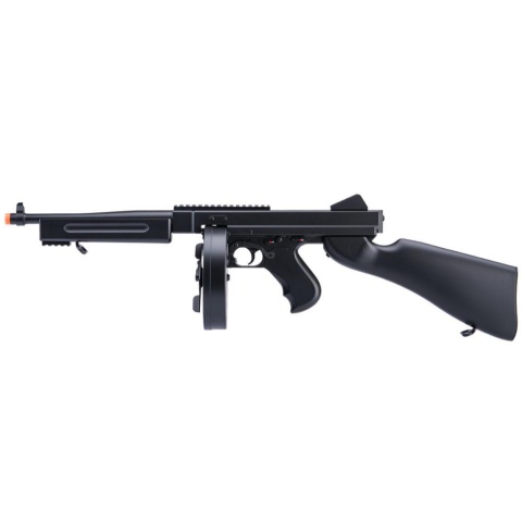 Double Eagle M1A1 Airsoft AEG Tommy Submachine Gun - BLACK