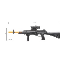 UK Arms M8910B Airsoft Spring Powered Rifle (Color: Black)