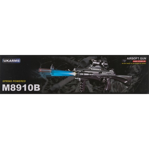 UK Arms M8910B Airsoft Spring Powered Rifle (Color: Black)