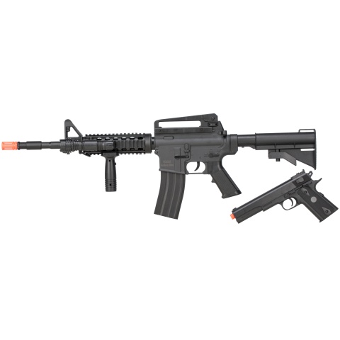 UK Arms 9902 M4 Rifle and M1911 Combo (Color: Black)