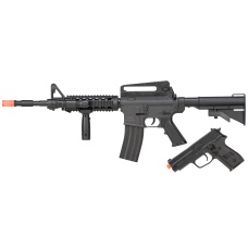 UK Arms 9003 M4 Rifle and P228 Combo (Color: Black)