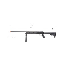 Well Fire Airsoft SR2 Bolt Action Rifle w/ Bipod (Color: Black)
