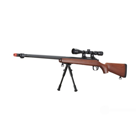 UK Arms Airsoft VSR-10 Bolt Action Sniper Rifle (Color: Wood)